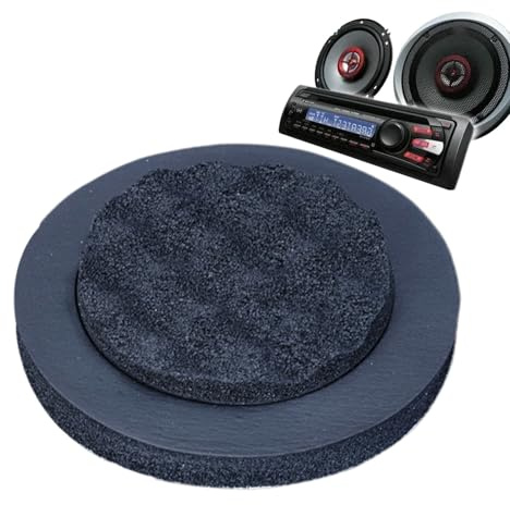 Car Bass Blocker Ring, Speaker Enhancer Pad, Fast Sound Isolator, 7.68 Inches, Precision Audio Seal Design, Ideal for Vehicle Truck Sedan Speaker Upgrade Installation Use