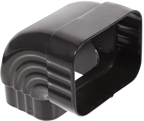 Beavorty Raccord Coudé 90° en Alliage D'aluminium 60x80 Mm pour Tuyau de Gouttière, Connecteur de Canalisation Pluviale Résistant, Extension de Tuyau Gouttière, Accessoire pour Évacuation