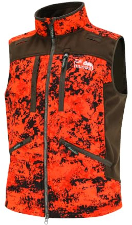Full mundur Eagle Gilet de Chasse Polaire Orange Blaze Coupe-Vent | Orange haute visibilité coupe-vent imperméable polaire gilet de chasse