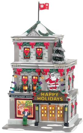 Department 56 A Christmas Story Village Happy Holiday Department Store Lit Building 9.45 Inch