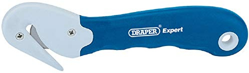 Draper Expert Box Cutter | Säkerhetskniv | Förpackningsskärare | Mjukt grepp | Skärmat blad | 24308