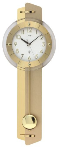 Moderne Wanduhr mit Funkwerk, Funkuhr, batteriebetrieben - Modern Style AMS -Casilina- 5267