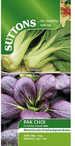 Suttons - Pak Choi Seeds - Crunchy Colour Mix