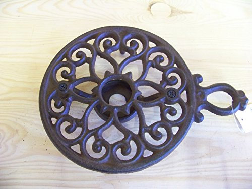 Unbekannt Nostalgie Rechaud Stövchen mit Griff, Gusseisen