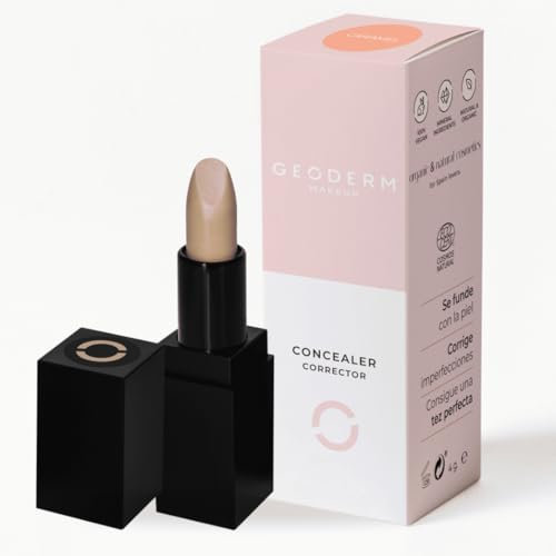 GEODERM Corrector de Ojeras - Barra Natural y Vegana, Caramel Oscuro, 4gr