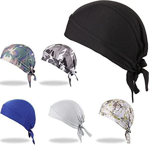 Geyoga 6 Do Rags Durags,Black, Gray, Blue, Camouflage,Rich Style