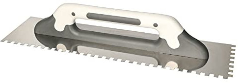 KOTARBAU® Edelstahl Reibbrett 480x130 mm Zahnspachtel Zahnspachtel 8x8mm für Kleber Spachtelmasse Putz Zahnkelle