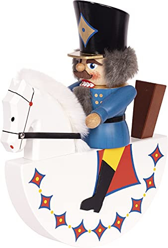 Saico Weihnachtsfigur, Holz, blau, 29cm