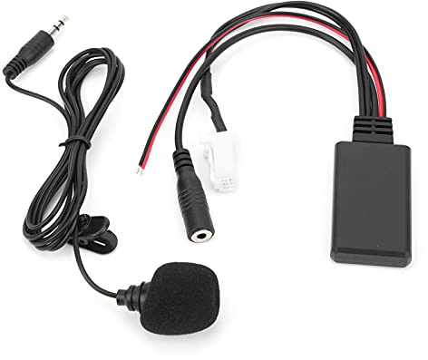 Bluetooth 5.0 AUX-kabeladapter Ljudkabel AUX-In-adapter Bilstereoadapter Med Mikrofon Handsfree-ersättning för Suzuki Swift/för Vitra/för Jimny