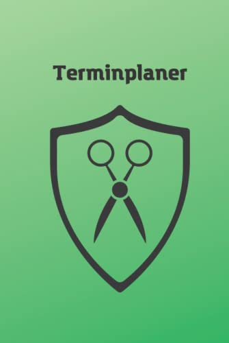 Terminplaner für Friseurinnen und Friseure – Grün - Termine für 65 Tage auf 132 Seiten planen – DIN A5 – Hardcover