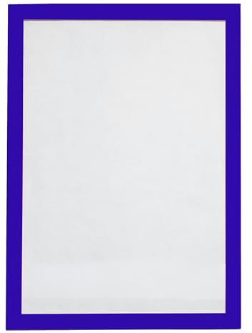 KLEBESHOP24 MAGNETRAHMEN | DIN A4 | Inforahmen | Magnettasche | Plakatrahmen | Einstecktasche | Farbe wählbar | aufklappbar | Bilder, Poster, Fotos/Blau