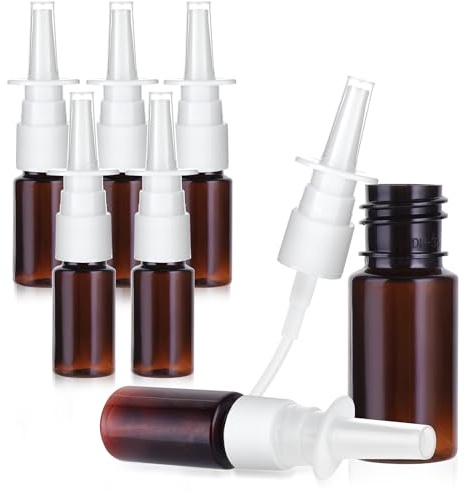 Giantree 10 ml nässprayflaska, 7 st små tomma nässprayflaskor med fin dimsprutor, påfyllningsbar sprayflaska för vatten, parfym, eteriska oljor, desinfektionsspray för sår