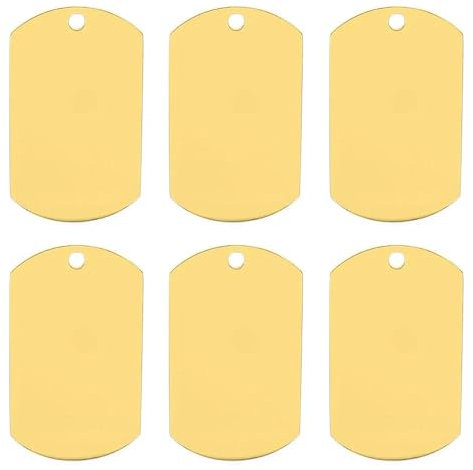 100 Stück Leere Militärische Taktische Hundemarke Aus Edelstahl Für Hunde Und Katzen, Personalisiertes Anti-Verlust-Tag, Namensschild, Gravierbarer Haustiername, Namensschild-Anhänger, Schlü