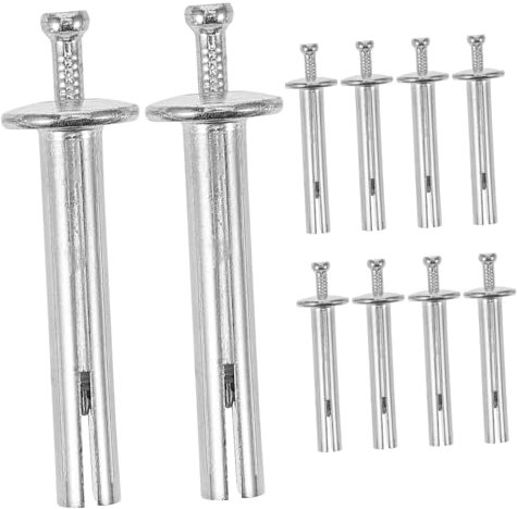 OUNONA 10pcs Heavy Duty Concrete Nails Expansion Anchors Drive Nail in Anchor Wall Installation for Concrete Fixing 8x50mm