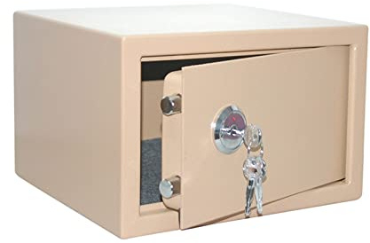 strongbox Security Cabinet Cupboard Safes Safes Security Key Lock Fixed Installation Safe Independent Wall Mount for Home Office Weapons Cash Use Storage Jewelry Documents Valuables Good strongbox