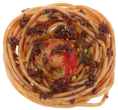 PERSELOSO Simulazione Pasta Spaghetti Realistici Giocattolo Alimentare in Durevole Per Scena Fotografica e Esposizione e Decorazioni