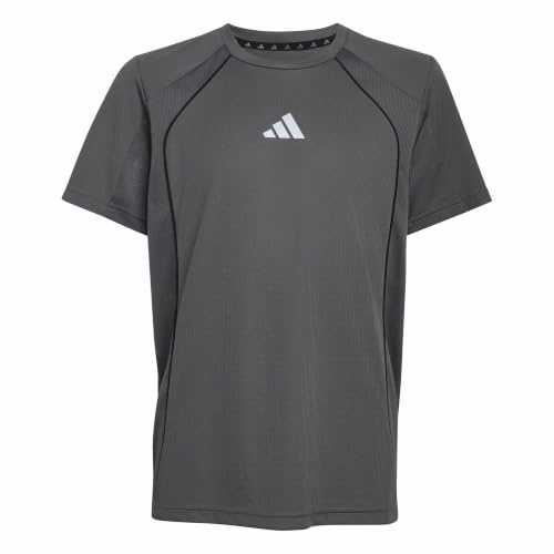 adidas Unisex niños Tech Apparel Climacool Shirt, Grey Five/Reflective Silver, 13-14 Years