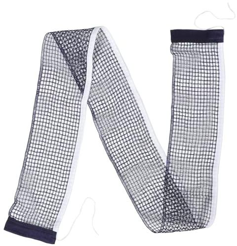 Healeved Tischtennisnetz Ersatz Polyester Baumwolle Faltbar mit Saitenspannung Engmaschiges Netz für Indoor Outdoor Tragbares Tischtennisnetz Zubehör