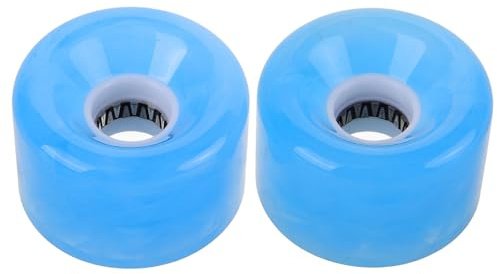 HOODANCOS 2 Stück Skateboard Rollen aus Pu Ersatz Skateboardräder Leicht zu Montieren Leuchtende Mehrzweckräder für Longboards Geeignet