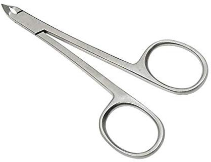 Fairmount Hautschere mit Scherengriff, 10 cm, Edelstahl, Silber, Profi-Manikürinstrument, Fußpflegeinstrument