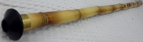 SALA MÜZIK ALETLERI Ney Nay Flöte (D Dur) aus Schilfrohr in Braun, Poliert, Antik