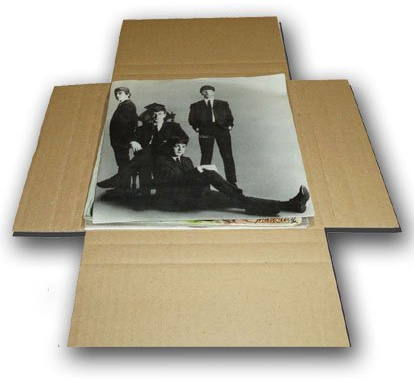 25 Cajas Embalaje y Envío para Enviar Discos de Vinilo Singles 7 (Los discos pequeños) / Ref.2142 - Marca Cuida Tu Musica -