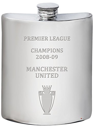 I LUV LTD Flachmann für Man Utd 2008-09 Premiership Champions 6oz Zinn-Flachmann