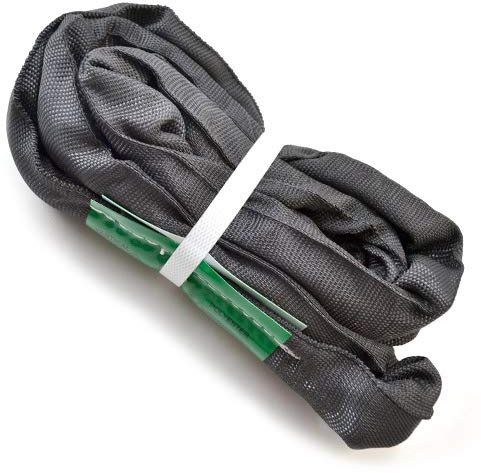 runner deer Black Spanset Round Slings for Aerial Lyra Hoop Rig Aerial Silks Handing, Polyester Lifting Strop, Working Load Limit for Round Sling – 2 Tonne, Multiple Spanset Sizes (4M/ 13'11FT)