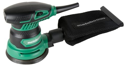 Metabo HPT 5-Inch Random Orbit Finishing Sander, Variable Speed, Palm-Style Comfort Grip, 230W 2.8 Amp Motor, 9,000-13,000 RPM, Dust Collection Hose Connector, Compact and Lightweight Design, SV13YST