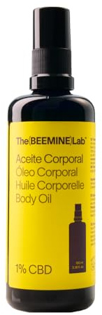 The Beemine Lab - Hanf-Massageöl - Feuchtigkeitsspendend und pflegend für den Körper: ideal für Massagen und die tägliche Pflege, angereichert mit natürlichen Extrakten, vegan und parabenfrei, 100ml