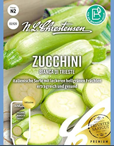 Zucchini Bianca di Trieste N.L.Chrestensen Samen 1920