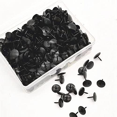 LUMoony Reißzwecke 400Pcs Reißnägel Metall Heftzwecken Runde 10mm Rund Kreativ Heftzwecken für DIY Büro Home Push Pins Eisen Daumen Tacks Kopf Nagel Pin Türnagel