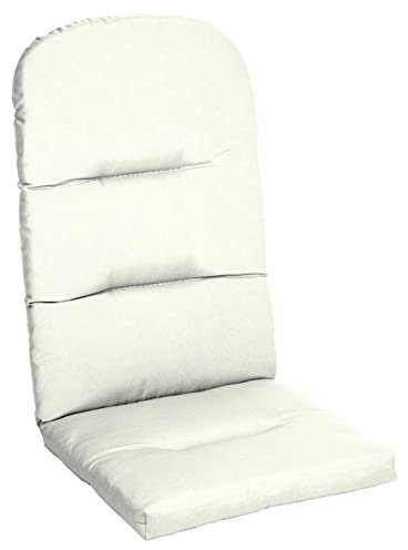 YBLANDRV Schaukelstuhl Kissen Outdoor, Sitzpolster für GartenstüHle, Rattani Polster für Gartenstuhl, Relaxsessel Auflage Wasserabweisend, Komfort Hochlehnerauflagen Outdoor (White)