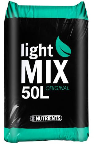 Light Mix GB Nutrients | Sustrato Universal con Turba, Fibra de Coco y Perlita- Tierra para Plantas y Cultivos - 50 L