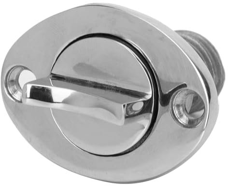 Miokycl Ovaler Ablassstopfen Boote und Yachten, Rostbeständiger Edelstahl 316, Ablassstopfen 1 Zoll