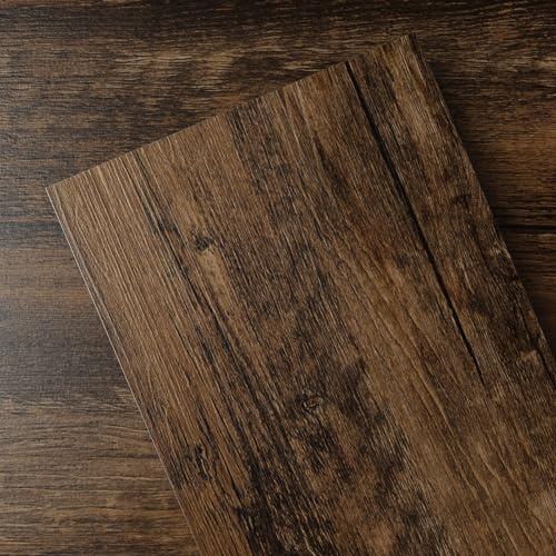 GreenFullHouse Självhäftande golvbrädor | Vinylgolvplattor, träeffekt | skala av och klistra fast vinylgolv | Lätt att rengöra för sovrum, vardagsrum, hallar, golvbrädor (5,02 m², Honduras rosenträ)
