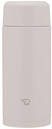 Zojirushi Mahobin SM-MS25-HM Stainless Steel Mug Water Bottle, 8.5 fl oz (250 ml), Screw Type, Dishwasher Safe, Seamless Tub, Only 2 Cleaning Points, Sheer Gray