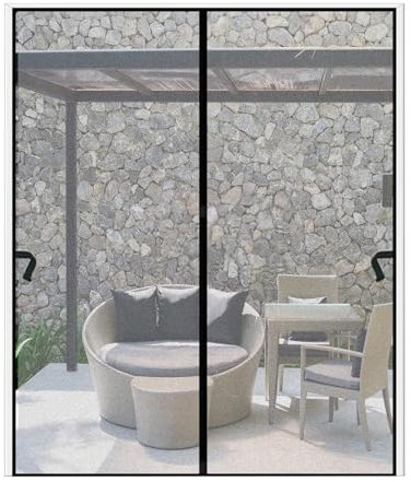 Kmarouse Magnetischer Türvorhang Hält Insekten Fern, Selbstdichtende Netztüren, Funktioniert Mit Haustieren, Schiebetüren, Vordertüren, Magnetisches Moskitonetz for Fenster Und Türen(110X220cm)