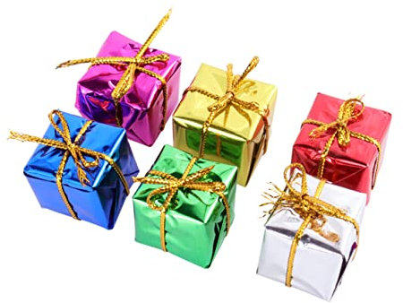 IMIKEYA 120 STK Weihnachtsschmuck Weihnachtsdekorationen weihnacjtsbaumschmuck weihnachtsdekos rosa Dekorationen glänzende hängende weihnachtsverzierung Weihnachtssto Geschenkbox