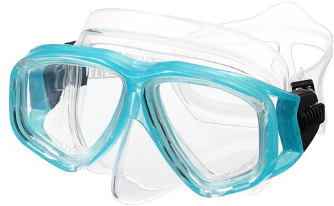 PATIKIL Occhialini da nuoto con copertura per il naso, maschera in silicone per immersioni subacquee, anti-appannamento, per snorkeling, snorkeling, maschera per immersioni subacquee per giovani,