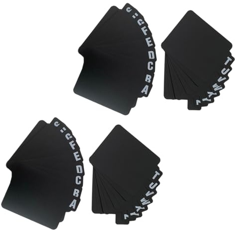 Generisch 26 Stück Vinyl-Schallplatten-Trennblätter,Vinyl-Schallplatten-Organizer mit Alphabet-Tabs,alphabetische Datei-Trennblätter, Schallplatten-Organizer mit Alphabet,A-Z