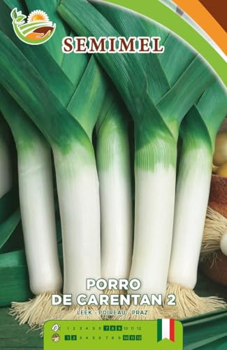 Porro De Carentan 2 - Varietà Rustica con Fusto Enorme, Adatto per Raccolti Autunnali e Invernalidi Semi 1 confezione