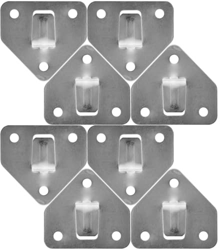 DOITOOL Lot De 8 Crochets Muraux pour Extincteurs Support Robuste en Métal 6.70X6.20Cm Fixation Murale Compacte Installation Facile Sécurité Incendie