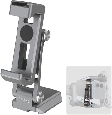 SMALLRIG Supporto per telefono in metallo con piastra di base per Arca-Swiss, compatibile con DJI RS 4 Mini e RS 3 Mini, adattatore per supporto per telefono con giunti di regolazione gratuiti