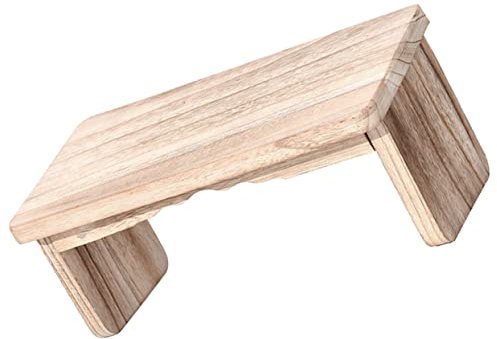 BRIGHTFUFU Holzhocker für Meditation Meditationsstuhl mit Rutschfester Unterseite Tragbar und Platzsparend für Zuhause und Meditationskurs