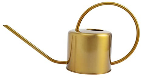 Happyyami Arrosoir en Laiton 1300 ML pour Jardin Long Bec, Pulvérisateur De Fleurs Solide Et Pratique, Arrosage Précis des Plantes Et Fleurs, Usage Intérieur Et Extérieur
