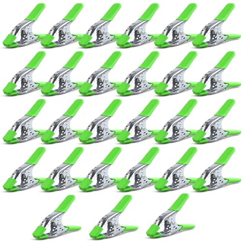 27-Piece 6-inch Heavy Duty Spring Clamp, Large Spring Clamps for Woodworking, Metal Clips 2.4-inch Jaw Opening Clamps for Backdrop, Pool Cover, Photography