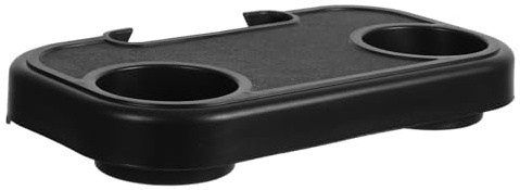LALADEFIEE Portavasos para Silla de Playa Plegable, Bandeja Porta Bebidas Pequeña, Material Resistente, Diseño Compacto y Estable, para Camping y Picnic al Aire Libre, Accesorio Portátil