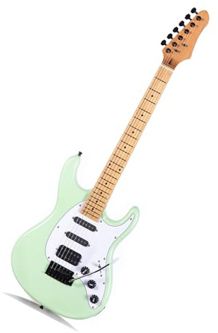Elektrische Gitarre E Gitarre Die Professionelle Anfänger Und Erwachsene Spielt(Green)