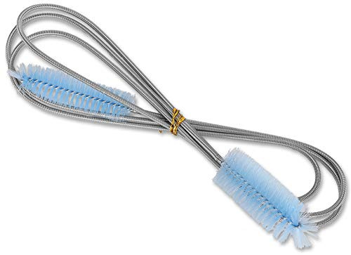 Zerodis Reinigungsbürste mit Langem Rohr, Flexibler Rohrreiniger aus Edelstahl für Aquarien, 177 cm, Perfekt für die Wasserfilterpumpe von Aquarien